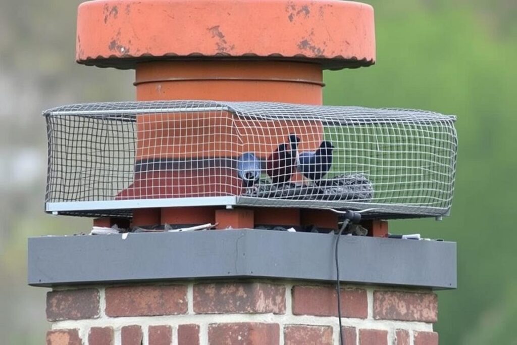 Siatka zabezpieczająca komin przed ptakami - poradnik kominowy