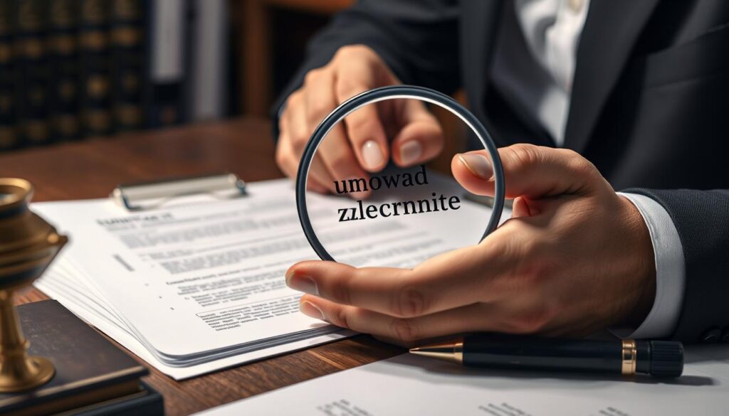 Osoba analizująca umowę zlecenie pod kątem pracy w godzinach nocnych