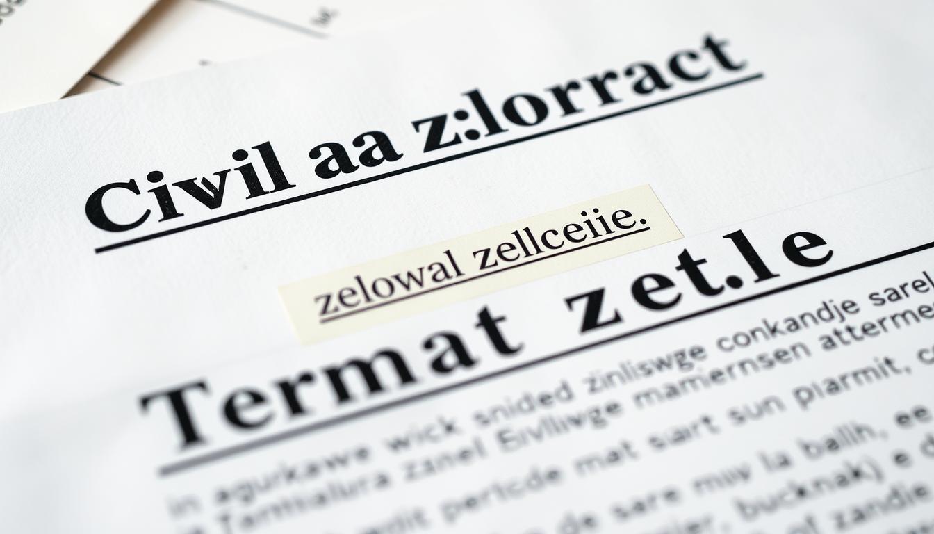 Umowa zlecenie z zaznaczonym okresem wypowiedzenia na dokumencie