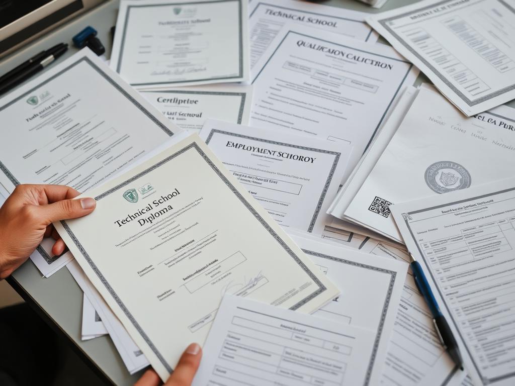 Dokumenty potwierdzające ukończenie technikum do wliczenia do stażu pracy Dokumenty potwierdzające ukończenie technikum do wliczenia do stażu pracy