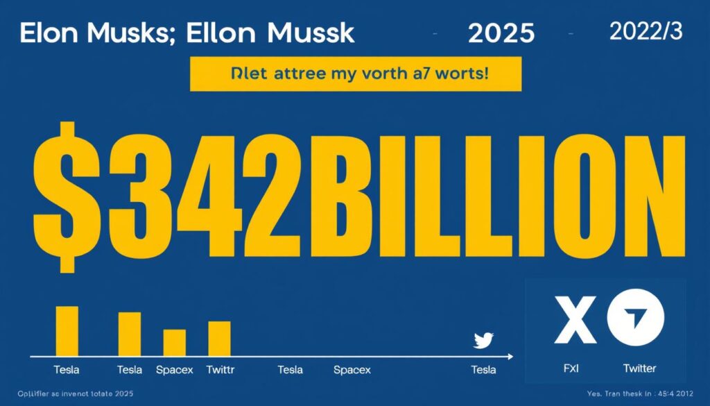 Graficzna reprezentacja majątku Elona Muska w 2025 roku, pokazująca ile pieniędzy ma elon musk Graficzna reprezentacja majątku Elona Muska w 2025 roku, pokazująca ile pieniędzy ma elon musk