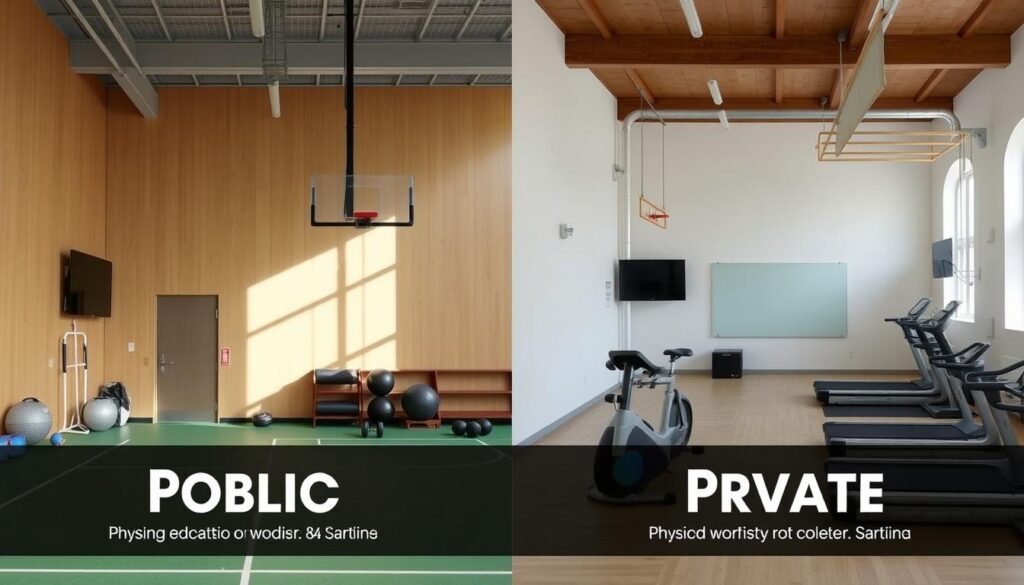 Porównanie warunków pracy nauczyciela WF w szkole publicznej i prywatnej