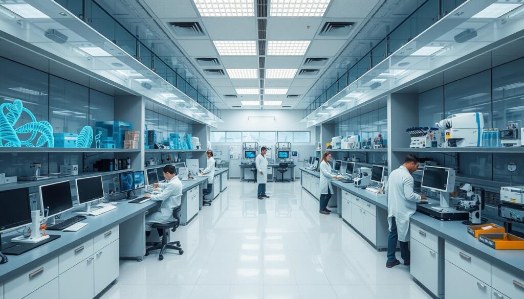 Różne specjalizacje biotechnologiczne w jednym laboratorium, biotechnolog zarobki