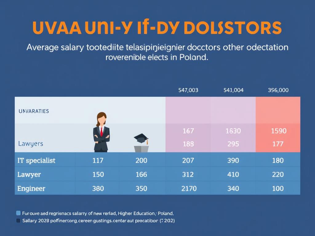 Porównanie zarobków doktora na uczelni z innymi zawodami wymagającymi wyższego wykształcenia Porównanie zarobków doktora na uczelni z innymi zawodami wymagającymi wyższego wykształcenia