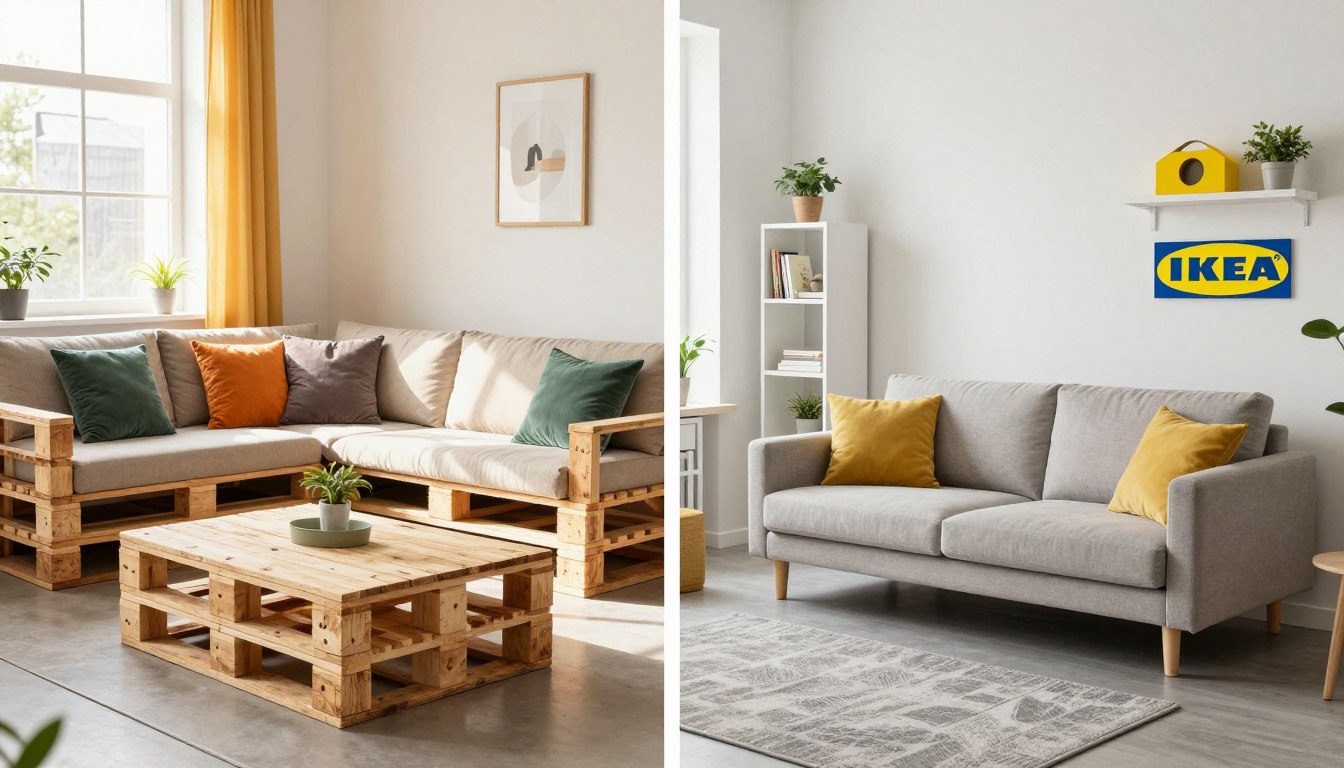 meble palety vs ikea